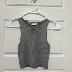 ZARA crop top and skirt set